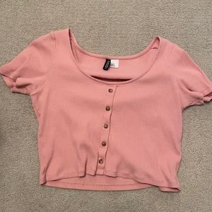 Pink crop top!!